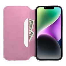 Dual Pocket Book Case priekš Xiaomi Redmi Note 11 Pro / Note 12 Pro 4G - Gaiši Rozā - sāniski atverams maciņš / grāmatveida maks ar divām kabatiņām