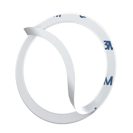 Baseus Universal Magnetic Metal Ring Compatible with MagSafe (2gab.) - Sudrabains - universāls magnētisks metālisks gredzens priekš MagSafe