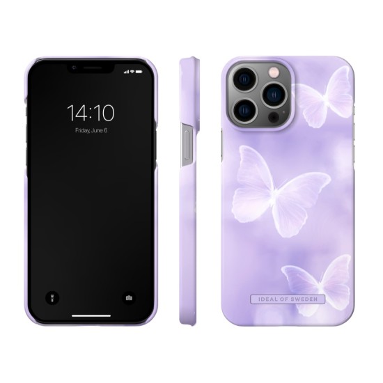 iDeal of Sweden Fashion SS23 Back Case priekš Apple iPhone 13 Pro Max - Butterfly Crush - plastikāta aizmugures apvalks ar iebūvētu metālisku plāksni / bampers-vāciņš