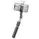 Hoco K16 Bluetooth remote control Selfie Stick with Tripod and Flash Light - Melns - Selfie monopod Teleskopisks Universāla stiprinājuma statīvs