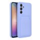 Forcell Card Back Case priekš Samsung Galaxy A54 5G A546 - Violets - silikona aizmugures apvalks ar kabatiņu / bampers-vāciņš