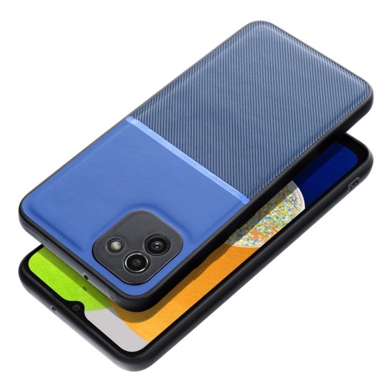 Forcell Noble Back Case priekš Samsung Galaxy A54 5G A546 - Zils - mākslīgās ādas aizmugures apvalks ar iebūvētu metālisku plāksni / bampers-vāciņš