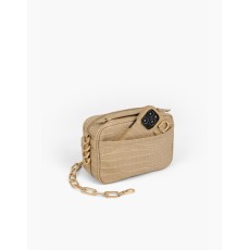 iDeal of Sweden AG22 Jona Utility Crossbody Bag - Warm Beige Croco - sieviešu pleca soma