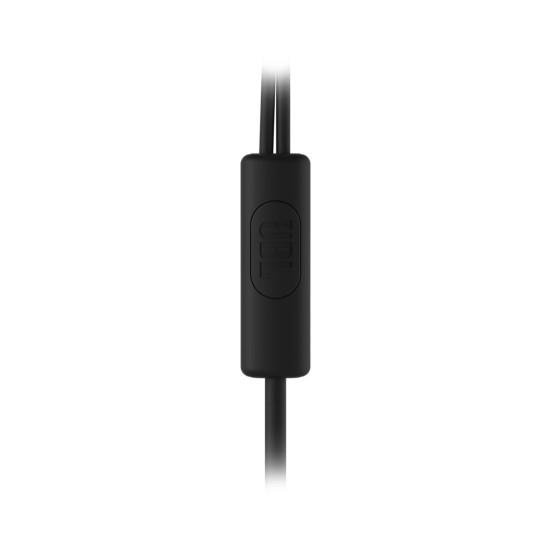 JBL C100SI In-Ear Stereo Earphones with Remote and Mic jack 3.5mm - Melnas - Universālas stereo austiņas ar mikrofonu un pulti