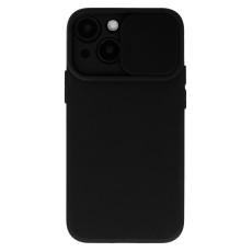CamShield Soft Back Case priekš Xiaomi 13 - Melns - silikona aizmugures apvalks / bampers ar kameras aizsargmehānismu