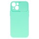 CamShield Soft Back Case priekš Apple iPhone 13 - Tirkīzs - silikona aizmugures apvalks / bampers ar kameras aizsargmehānismu