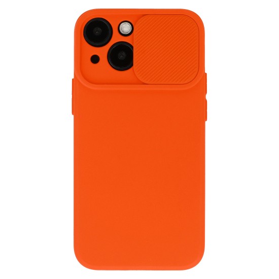 CamShield Soft Back Case для Apple iPhone 13 Pro - Оранжевый - силиконовая накладка / бампер с защитным механизмом для камеры