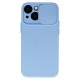 CamShield Soft Back Case для Apple iPhone 14 - Светло Фиолетовый - силиконовая накладка / бампер с защитным механизмом для камеры