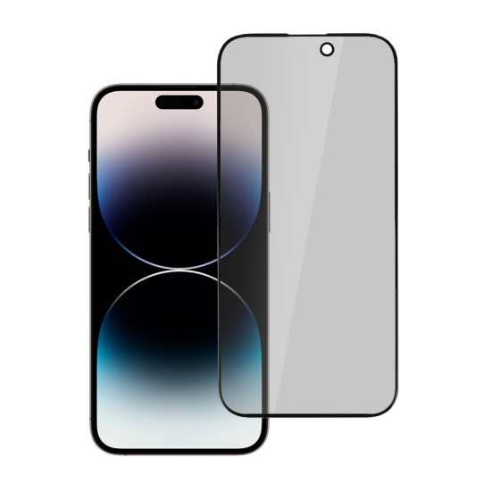 Privacy Tempered Glass screen protector priekš Apple iPhone 11 / XR - Melns - Ekrāna Aizsargstikls / Bruņota Stikla Aizsargplēve