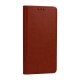 Special Leather Book Case priekš Samsung Galaxy A14 4G A145 / A14 5G A146 - Brūns - dabīgās ādas maciņš sāniski atverams ar stendu