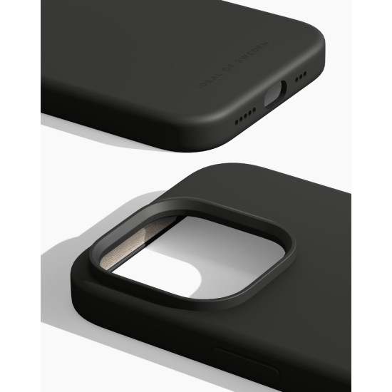 iDeal of Sweden Silicone SI23 Back Case priekš Apple iPhone 14 Pro - Black - silikona aizmugures apvalks / bampers-vāciņš