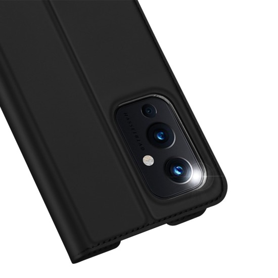 Dux Ducis Skin Pro series priekš OnePlus 10 Pro 5G - Melns - sāniski atverams maciņš ar magnētu un stendu