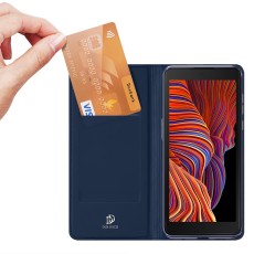 Dux Ducis Skin Pro series priekš Samsung Galaxy Xcover 6 Pro G736 - Tumši Zils - sāniski atverams maciņš ar magnētu un stendu
