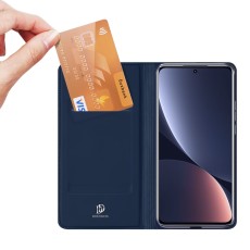 Dux Ducis Skin Pro series priekš Xiaomi 12T 5G / 12T Pro 5G - Tumši Zils - sāniski atverams maciņš ar magnētu un stendu