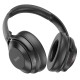 Hoco (W37) Noise Reduction ANC Technology Bluetooth 5.3 Wireless Headphones with Microphone Universālas Bezvadu Austiņas - Melnas
