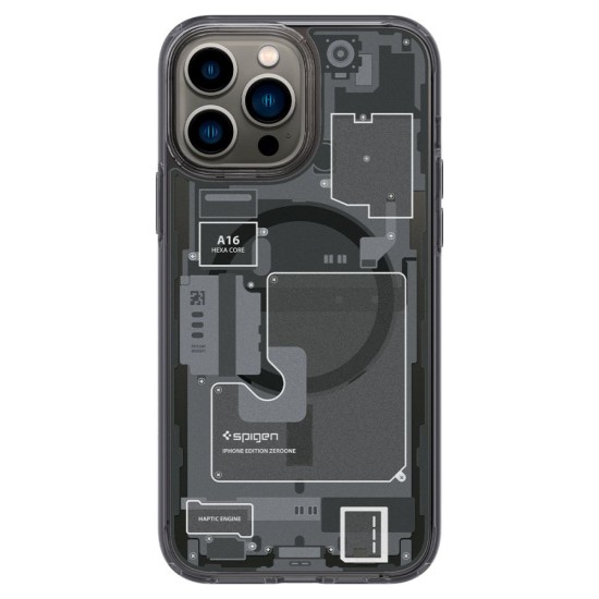 Spigen Ultra Hybrid Back Case priekš Apple iPhone 13 Pro Max - Zero One - triecienizturīgs silikona-plastikāta aizmugures apvalks / bampers-vāciņš