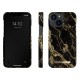 iDeal of Sweden Fashion SS20 Back Case priekš Apple iPhone 13 mini - Golden Smoke Marble - plastikāta aizmugures apvalks ar iebūvētu metālisku plāksni / bampers-vāciņš