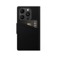 iDeal of Sweden Atelier AW21 Wallet Case priekš Apple iPhone 14 Pro - Intense Black - mākslīgās ādas sāniski atverams maciņš ar bamperu uz magnēta