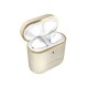 iDeal of Sweden Atelier Case priekš Apple Airpods - Cream Beige - mākslīgās ādas apvalks bezvadu austiņu lādēšanas ierīcei