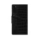 iDeal of Sweden Atelier AW20 Wallet Case priekš Samsung Galaxy S20 G980 - Neo Noir Croco - mākslīgās ādas sāniski atverams maciņš ar bamperu uz magnēta