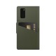 iDeal of Sweden Atelier AW21 Wallet Case priekš Samsung Galaxy S20 G980 - Intense Khaki - mākslīgās ādas sāniski atverams maciņš ar bamperu uz magnēta