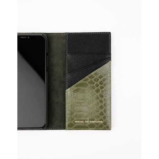 iDeal of Sweden Studio AW20 Clutch для Samsung Galaxy S20 Plus 5G G986 - Green Snake - чехол-книжка из искусственной кожи в виде сумочки с ремешком
