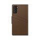 iDeal of Sweden Atelier AW21 Wallet Case priekš Samsung Galaxy S21 G991 - Intense Brown - mākslīgās ādas sāniski atverams maciņš ar bamperu uz magnēta