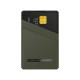 iDeal of Sweden Atelier AW20 Magnetic Card Holder - Metal Woods - mākslīgās ādas kredītkaršu turētājs ar magnētu