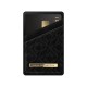 iDeal of Sweden Atelier AW21 Magnetic Card Holder - Embossed Black - mākslīgās ādas kredītkaršu turētājs ar magnētu