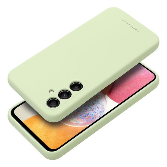 Roar Cloud-Skin Silicone Case (Microfiber Soft Touch) priekš Samsung Galaxy A14 4G A145 / A14 5G A146 - Gaiši Zaļš - matēts silikona aizmugures apvalks (bampers vāciņš)