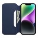 Dual Pocket Book Case priekš Samsung Galaxy A14 4G A145 / A14 5G A146 - Tumši Zils - sāniski atverams maciņš / grāmatveida maks ar divām kabatiņām