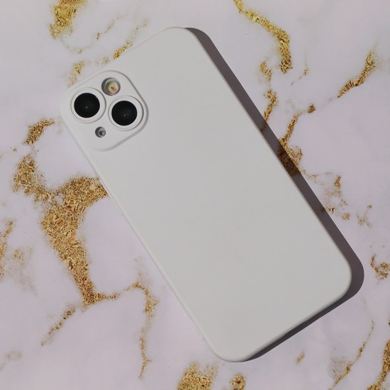 Matt TPU Back Case priekš Samsung Galaxy S21 FE 5G G990 - Balts - matēts silikona aizmugures apvalks / bampers-vāciņš