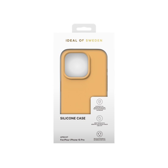 iDeal of Sweden Silicone SI23 Back Case priekš Apple iPhone 15 Pro - Apricot - silikona aizmugures apvalks / bampers-vāciņš