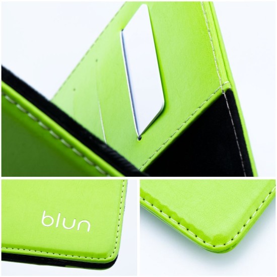 Blun Universal Book Case Stand Cover priekš 10 inch Tablet PC - Zaļš - Universāls sāniski atverams maks planšetdatoriem ar stendu (ādas grāmatiņa, leather book wallet case cover stand)