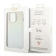 Guess Faceted Mirror Disco Iridescent Collection Back Case GUHCP15LHDECMI priekš Apple iPhone 15 Pro - Krāsains - silikona-plastikāta aizmugures apvalks / bampers-vāciņš