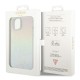 Guess Faceted Mirror Disco Iridescent Collection Back Case GUHCP15SHDECMI priekš Apple iPhone 15 - Krāsains - silikona-plastikāta aizmugures apvalks / bampers-vāciņš