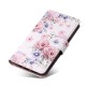 Tech-Protect Wallet Book Case priekš Samsung Galaxy A54 5G A546 - Balts / Puķes - sāniski atverams maciņš ar magnētu un stendu / grāmatveida maks