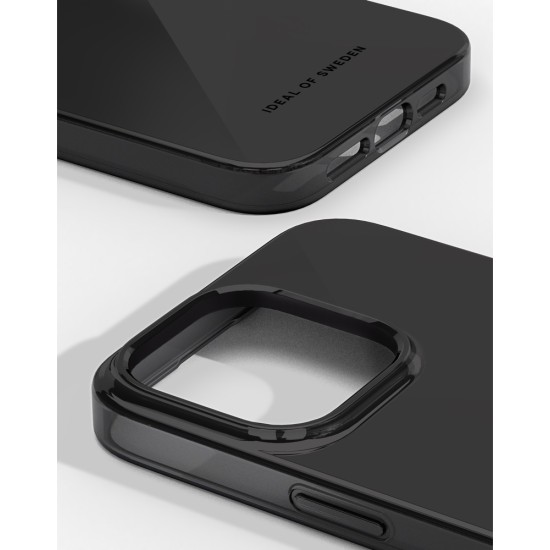iDeal of Sweden Mirror Back Case priekš Apple iPhone 14 Pro - Mirror Black - silikona-plastikāta aizmugures apvalks / bampers-vāciņš