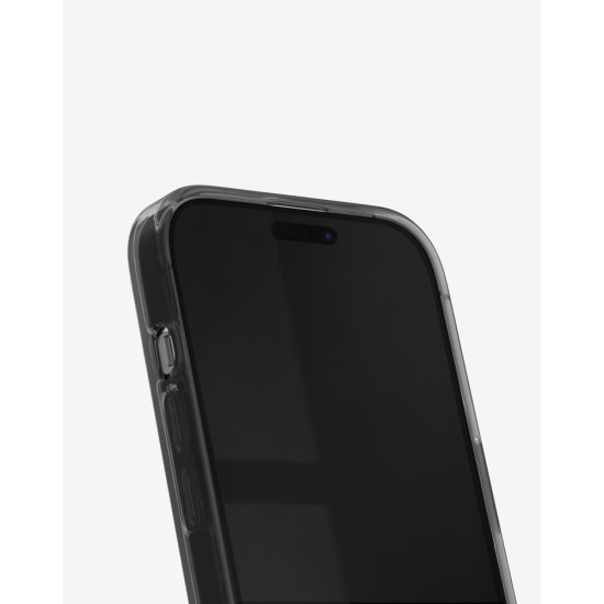 iDeal of Sweden Clear MagSafe SS23 Back Case priekš Apple iPhone 15 - Tinted Black - silikona aizmugures apvalks / bampers-vāciņš