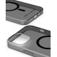iDeal of Sweden Clear MagSafe SS23 Back Case priekš Apple iPhone 15 Plus - Tinted Black - silikona aizmugures apvalks / bampers-vāciņš