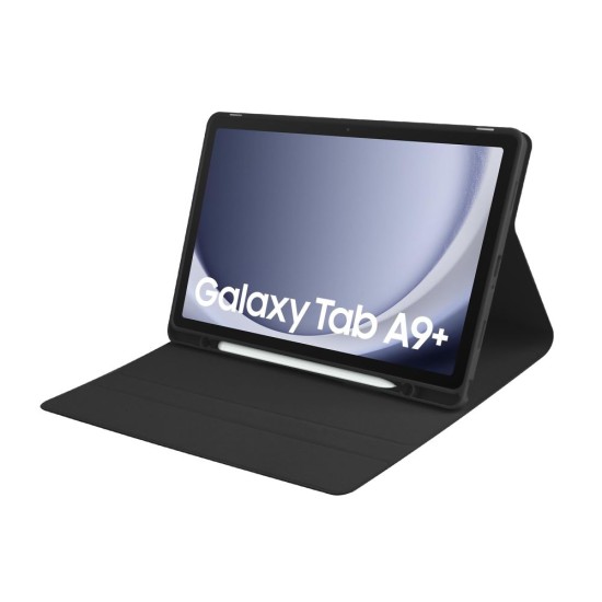 Tech-Protect SC Pen Smart Case with Keyboard priekš Samsung Galaxy Tab A9 Plus X210 / X215 / X216 - Melns - sāniski atverams maciņš ar klaviatūru