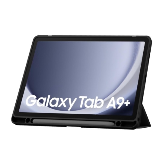 Tech-Protect SC Pen Hybrid Book Case priekš Samsung Galaxy Tab A9 Plus X210 / X215 / X216 - Melns - sāniski atverams maciņš ar magnētu un stendu