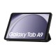 Tech-Protect Smart Case priekš Samsung Galaxy Tab A9 X110 / X115 - Melns - sāniski atverams maciņš ar magnētu un stendu