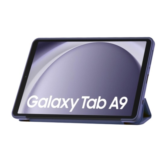 Tech-Protect Smart Case priekš Samsung Galaxy Tab A9 X110 / X115 - Zils - sāniski atverams maciņš ar magnētu un stendu