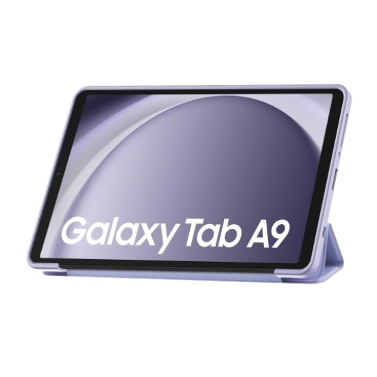 Tech-Protect Smart Case priekš Samsung Galaxy Tab A9 X110 / X115 - Violets - sāniski atverams maciņš ar magnētu un stendu