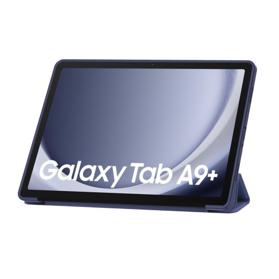 Tech-Protect Smart Case priekš Samsung Galaxy Tab A9 Plus X210 / X215 / X216 - Zils - sāniski atverams maciņš ar magnētu un stendu