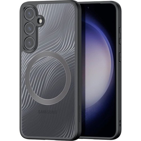 Dux Ducis Aimo Back Case with MagSafe priekš Samsung Galaxy S24 5G - Melns - triecienizturīgs silikona-plastikāta aizmugures apvalks / bampers-vāciņš