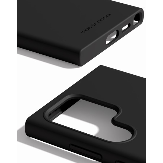 iDeal of Sweden Silicone Back Case priekš Samsung Galaxy S24 Ultra 5G - Black - silikona aizmugures apvalks / bampers-vāciņš