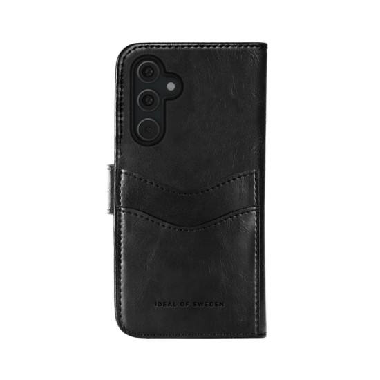 iDeal of Sweden Magnet Wallet+ Case priekš Samsung Galaxy S24 5G - Black - mākslīgās ādas sāniski atverams maciņš ar bamperu uz magnēta