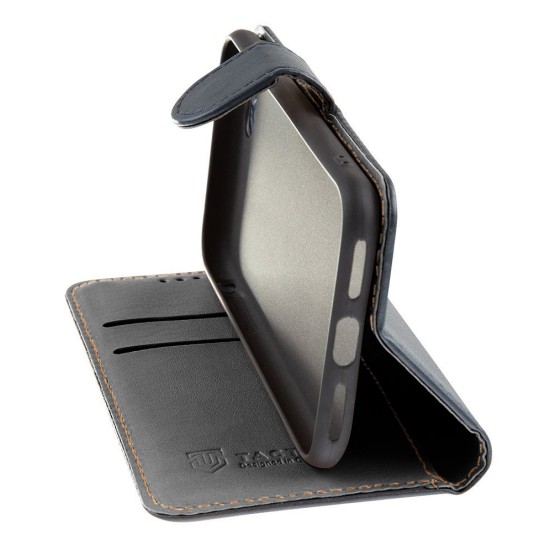 Tactical Field Notes Book Case priekš Huawei Honor X7a - Zils - sāniski atverams maciņš ar magnētu un stendu / grāmatveida maks